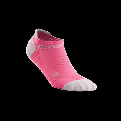 No Show Compression Socks 3.0, Women, Rose/Light Grey, Front View