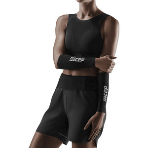 Compression Forearm Sleeves, Black/Grey