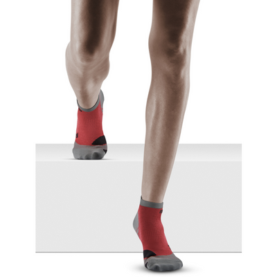 Hiking Light Merino Low Cut Compression Socks, Women, Berry/Grey