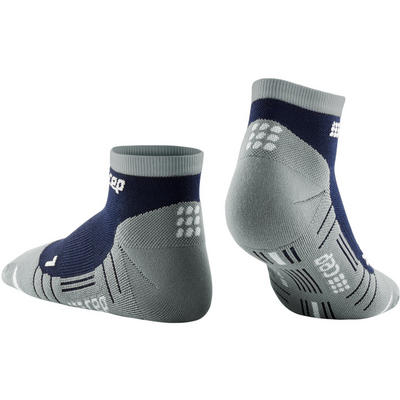 Hiking Light Merino Low Cut Compression Socks, Women, Marineblue/Grey, Back View