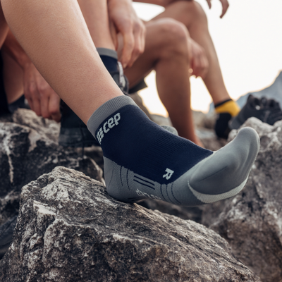 Hiking Light Merino Low Cut Compression Socks, Women, Marineblue/Grey, Lifestyle