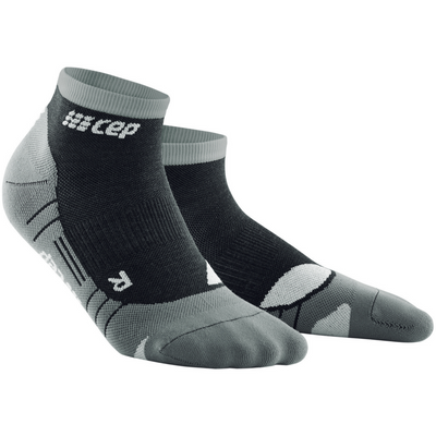 Hiking Light Merino Low Cut Compression Socks, Women, Stonegrey/Grey, Front View