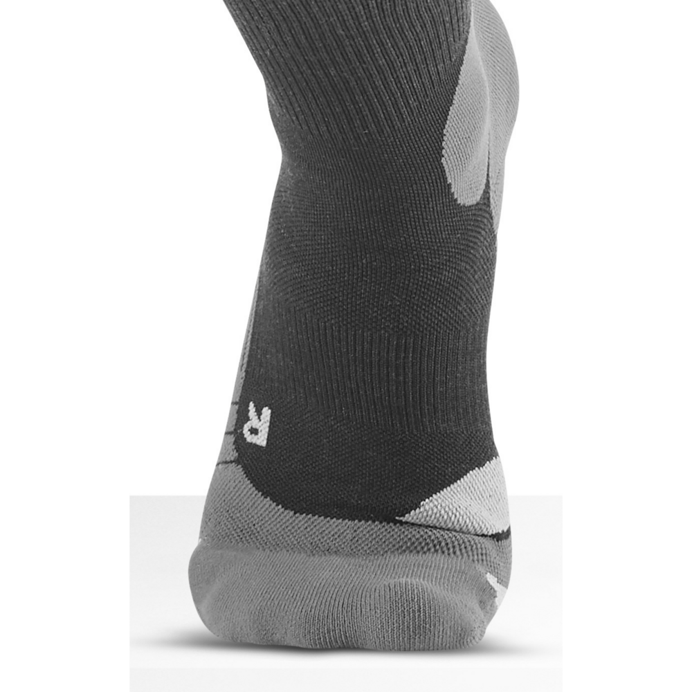 Hiking Light Merino Tall Compression Socks, Women, Stonegrey/Grey, Front Detail