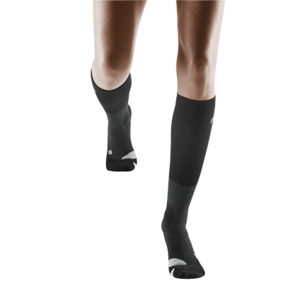 Hiking Merino Tall Compression Socks, Women, Stone/Grey
