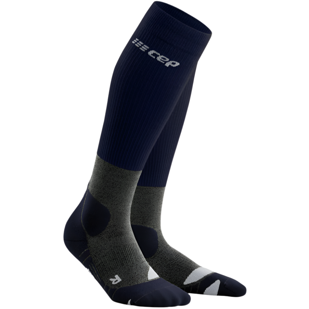 CEP Chaussettes de Compression Femme - Max Cushion Hiking Tall - grey/mint