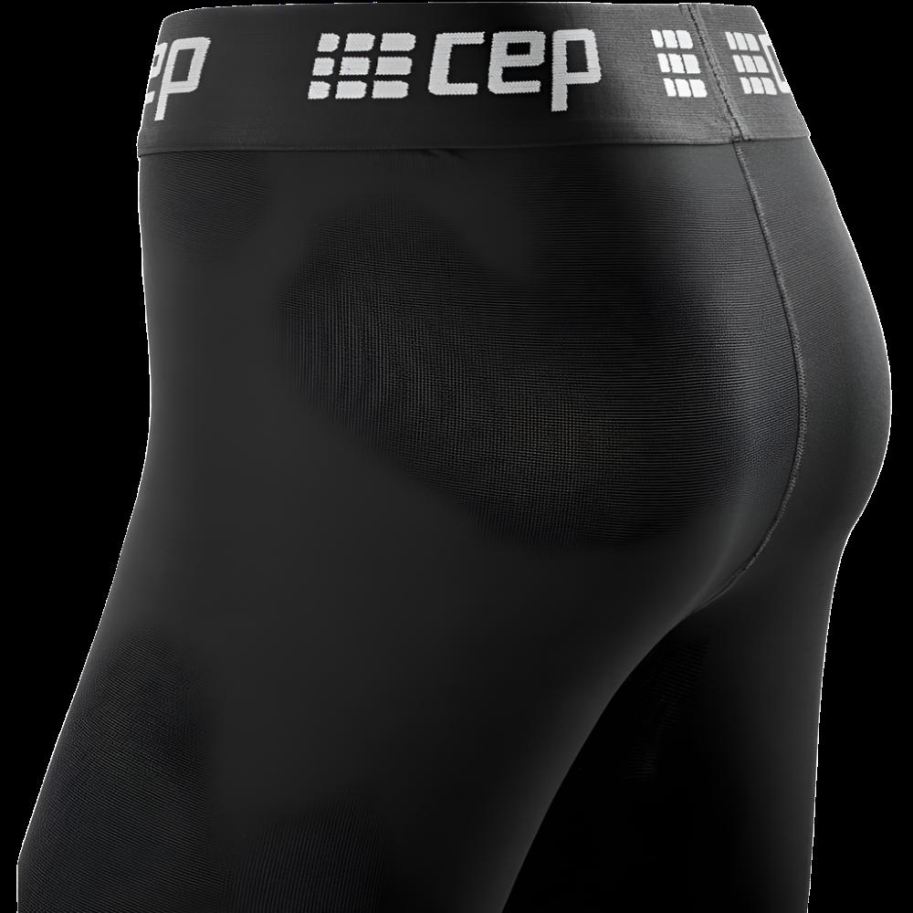 Recovery Pro Compression Tights, Women, Black, Back Detail