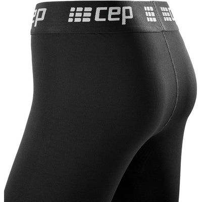 Recovery Pro Compression Tights, Women, Black, Back Detail