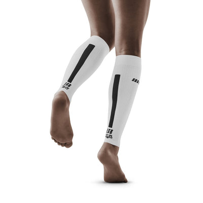 Compression Calf Sleeves 3.0, Women, White/Dark Grey, Back View