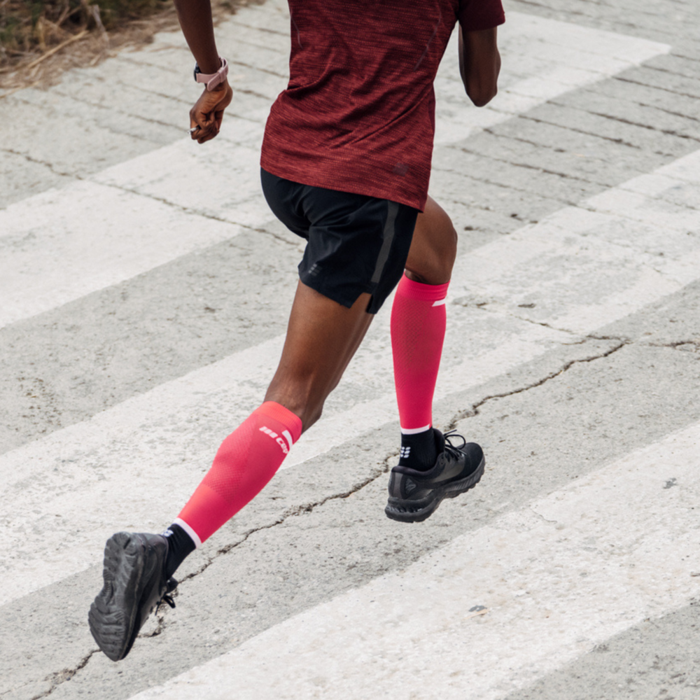 The Run Compression Ψηλές Κάλτσες 4.0, Γυναίκες, Ροζ/Μαύρο, Lifestyle 3
