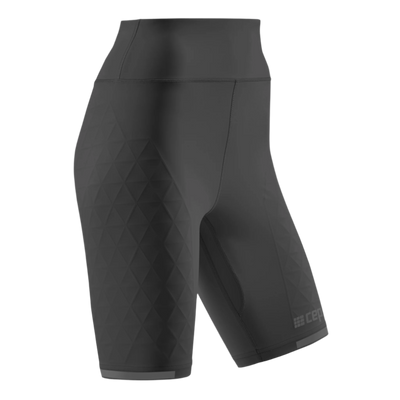 The Run Support Shorts, Women, Black, Front View