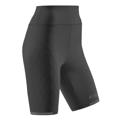 The Run Support Shorts, Women, Black, Front View