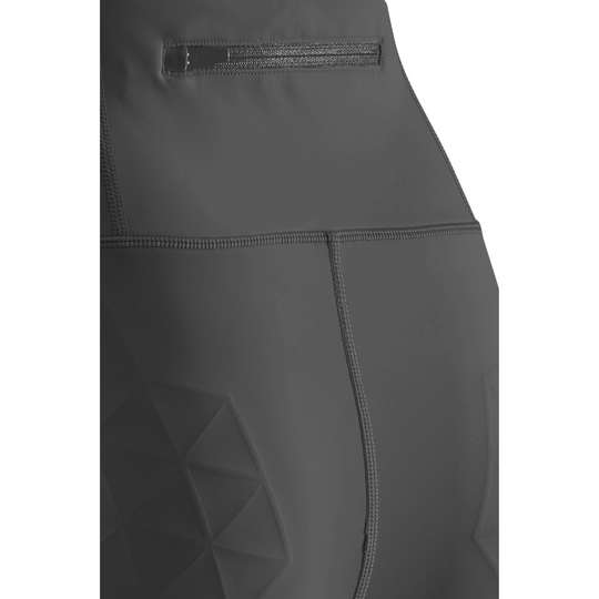 Shorts de suporte de corrida, feminino, preto, detalhe de bolso