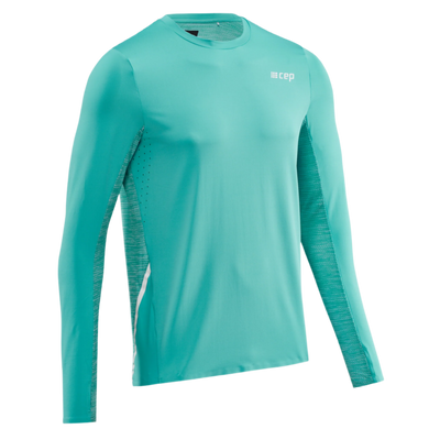 Run Long Sleeve Shirt, Men, Ocean, Front View