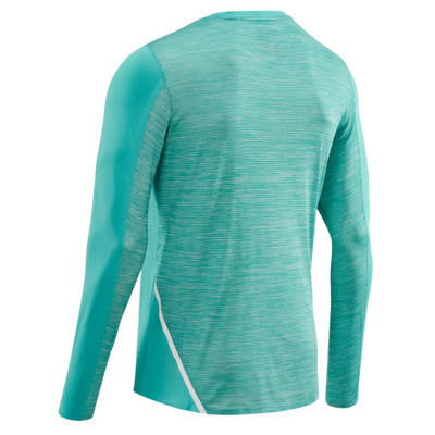 Run Long Sleeve Shirt, Men, Ocean, Back View