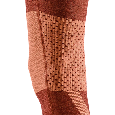 Ski Touring 3/4 Base Tights, Women, Orange - Cloth Detail 2