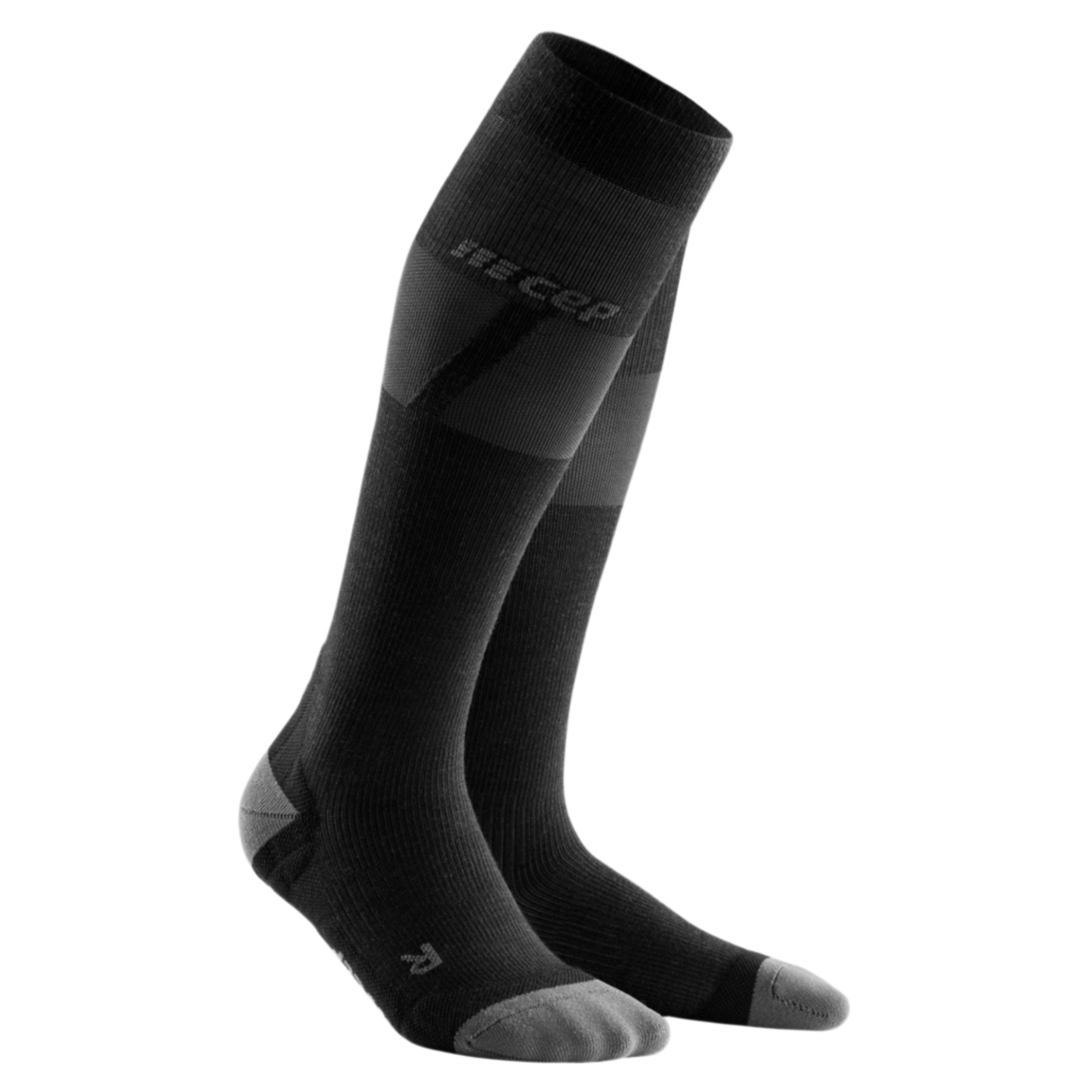 Ski Ultralight Tall Compression Socks, Men, Black/Dark Grey