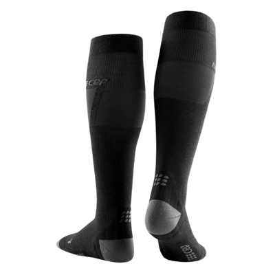 Ski Ultralight Tall Compression Socks, Men, Black/Dark Grey, Back View