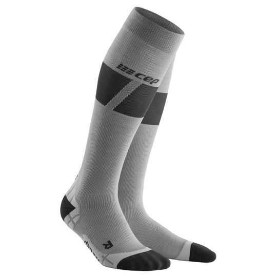 Ski Ultralight Tall Compression Socks, Men, Grey/Dark Grey