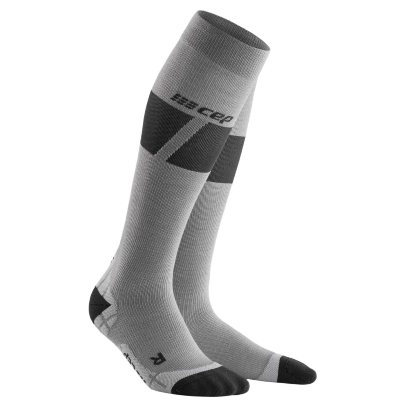 Ski Ultralight Tall Compression Socks, Men, Grey/Dark Grey