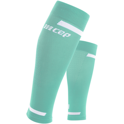 The Run Calf Sleeves 4.0, Men, Ocean, Front View