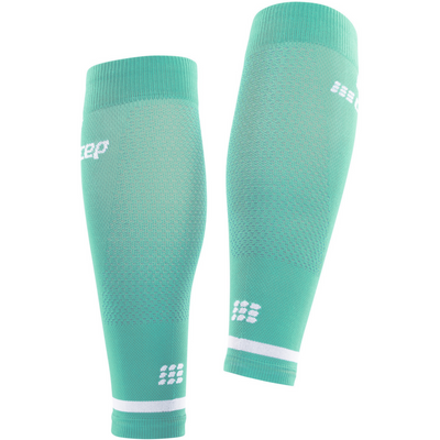 The Run Calf Sleeves 4.0, Men, Ocean, Back View