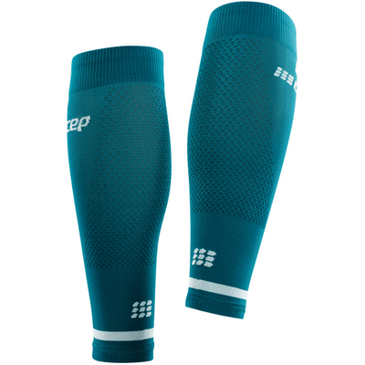 The Run Calf Sleeves 4.0, Men, Petrol, Back View