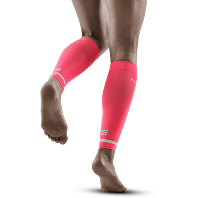 The Run Calf Sleeves 4.0, Women, Pink, Back View Model