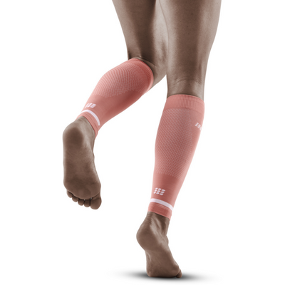 The Run Calf Sleeves 4.0, Women, Rose, Back View Model