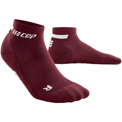 The Run Low Cut Socks 4.0, Women, Dark Red, Front View