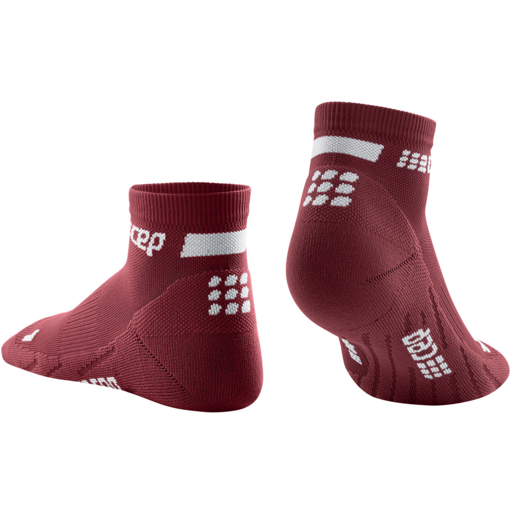 The Run Low Cut Socks 4.0, Women, Dark Red, Back View