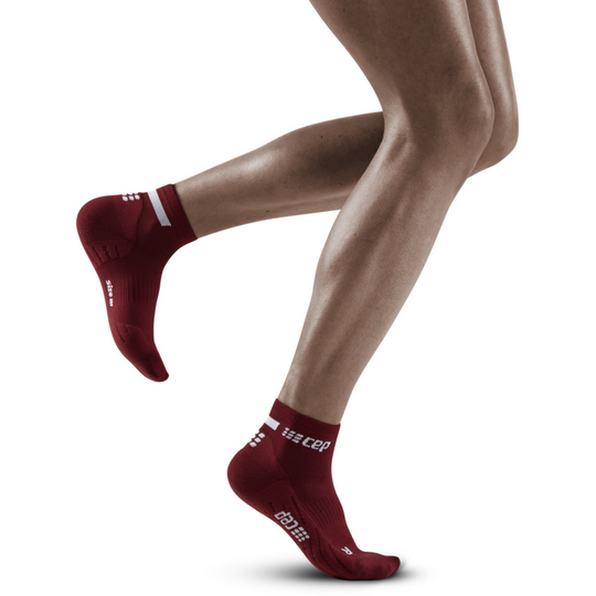 The run calcetines bajos 4.0, mujeres, rojo oscuro