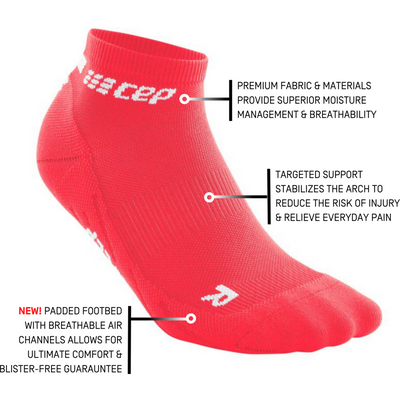 The Run Low Cut Socks 4.0, Women, Pink, Detail
