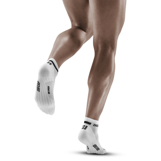 The run calcetines bajos 4.0, hombre, blanco, modelo vista atrás