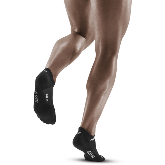 The run no show calcetines 4.0, hombre, negro, modelo vista trasera