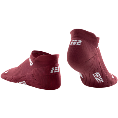 The Run No Show Socks 4.0, Women, Dark Red, Back View