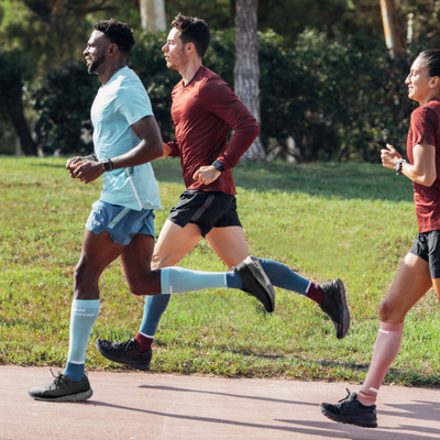 The Run Compression Tall Socks 4.0, Men, Ocean/Petrol, Lifestyle 2