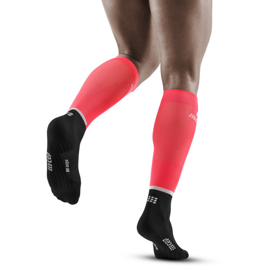 The Run Compression Ψηλές Κάλτσες 4.0, Ανδρικές, Ροζ/Μαύρες, Μοντέλο Πίσω Όψης