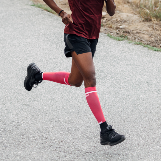 The Run Compression Tall Socks 4.0, Men, Pink/Black, Lifestyle
