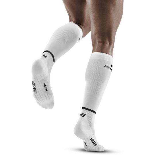 The Run Compression Tall Socks 4.0, Men, White, Back View Model