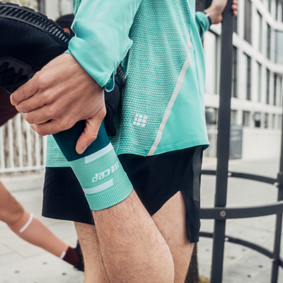 The Run Compression Mid Cut Socks 4.0, Men, Ocean/Petrol, Lifestyle