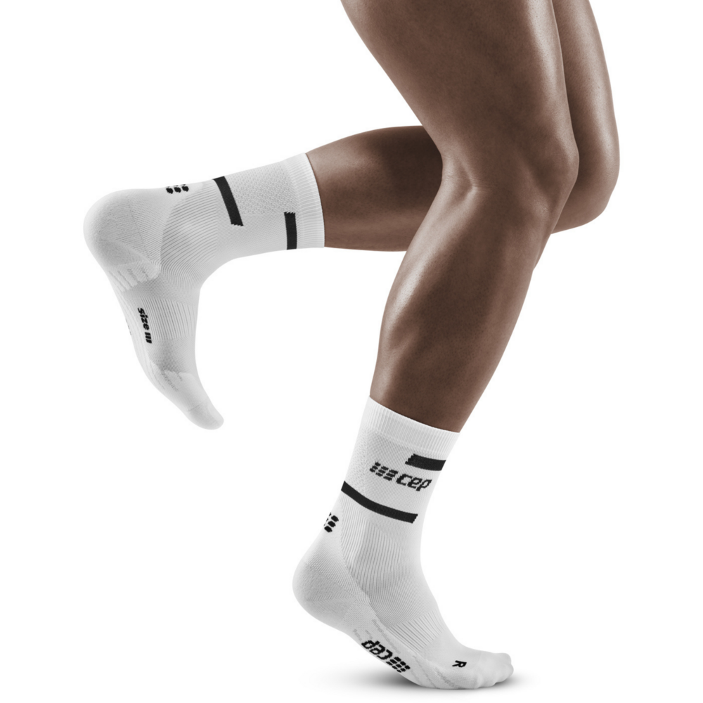 The Run Compression Mid Cut Socks 4.0, Men, White