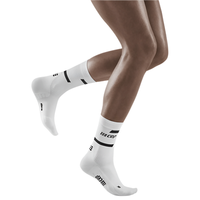 The Run Compression Mid Cut Socks 4.0, Women, White