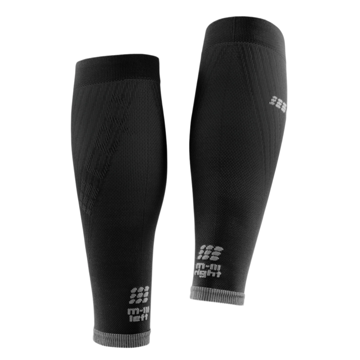 Ultralight Compression Calf Sleeves, Men, Black/Light Grey, Back View