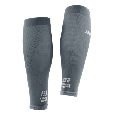 Ultralight Compression Calf Sleeves, Men, Grey/Light Grey, Back View