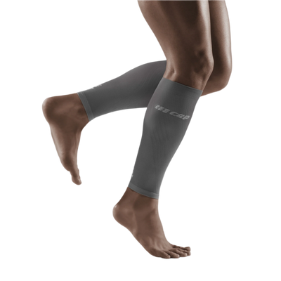 Ultralight Compression Calf Sleeves, Men, Grey/Light Grey