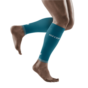 Ultralight Compression Calf Sleeves, Men, Petrol/Light Grey