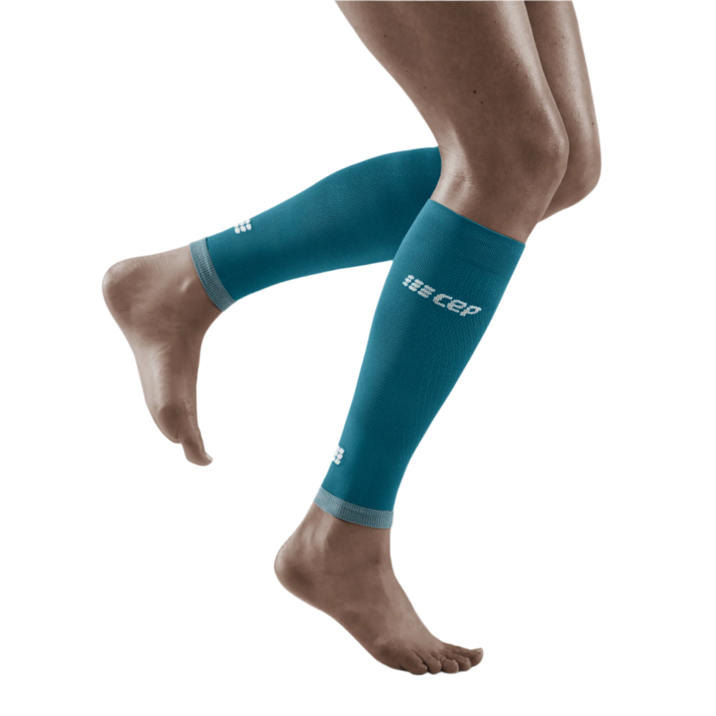Ultralight Compression Calf Sleeves, Women, Petrol/Light Grey
