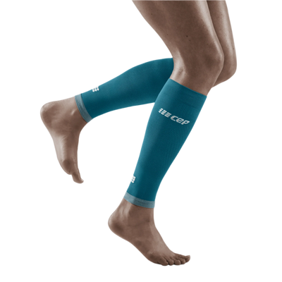 Ultralight Compression Calf Sleeves, Women, Petrol/Light Grey