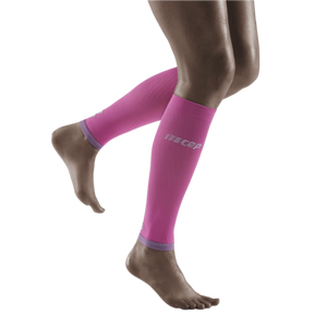 Ultralight Compression Calf Sleeves, Women, Electric Pink/Light Grey