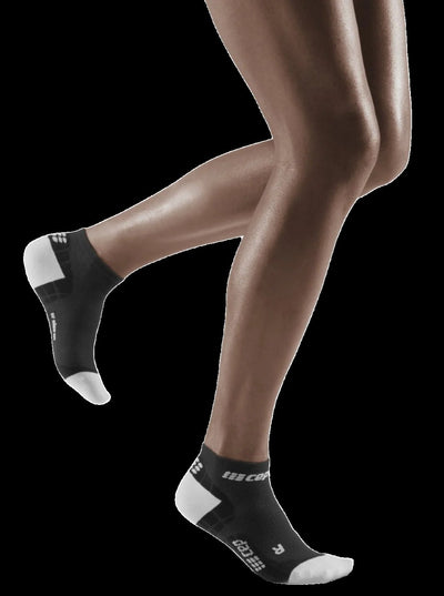 Ultralight Low Cut Compression Socks, Women, Black/Light Grey